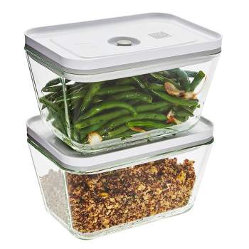 GlasLife® Airtight Rectangular Glass Containers (Set of 4)