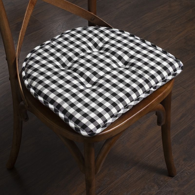 Checkered Buffalo Check U Shaped Memory Foam 17" x 16" Chair Cushions by Sweet Home Collection™, 3 of 7