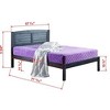 Donco Kids Louver Full Antique Grey Bed With Dual Underbed Drawers - 2 of 4