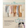 Silver£¬ Chrome - Plated Clothes Rack with Wheels Heavy Duty, Extendable Hanging Rod, 243 lb Load Capacity, Size: 17.7 x (63 - 78.7) x 64.1 Inches - 4 of 4