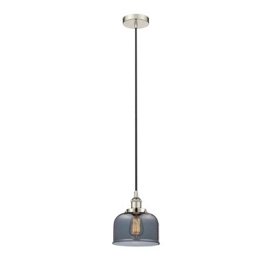 Bell - 1 Light Cord Hung Mini Pendant In Modern Style-9.5 Inches Tall and 8 Inches Wide