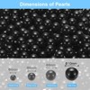 Unique Bargains No Hole ABS Round Faux Pearl for Vase Fillers DIY Home Decoration 500 Pcs - 2 of 4