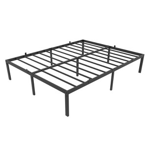 Metal Platform Bed Frame, 14' Bed Frame with Heavy Duty Slats Support, Strong Bearing Capacity Bed Frame with Under Bed Storage, No Box Spring Needed - 1 of 4