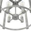 Hunter 18" Astwood Ceiling Light Brushed Nickel Chandelier - 4 Bulb Dimmable Indoor Fixture with Art Deco Design - 4 of 4