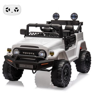 12V Ride On Truck Car for Kids, Kids Car w/2.4G Remote Control, Led Lights, Suspension, Safety Belt, Powered Electric Vehicle for Boys and Girls - 1 of 4