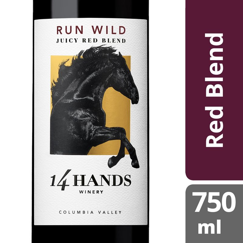 14 Hands Run Wild Red Blend Wine - 750ml Bottle, 4 of 6