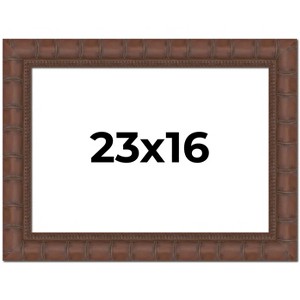 PosterPalooza | 23x16 Wide Bamboo Picture Frame, UV Acrylic, 4 Finishes - Brown, Black, Silver, and Natural - 1 of 4