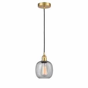 Belfast - 1 Light Cord Hung Mini Pendant In Industrial Style-9.75 Inches Tall and 6 Inches Wide - 1 of 1