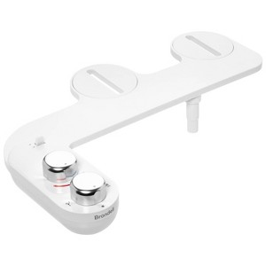 Simple Spa Eco Single Nozzle Dual Temp Bidet Attachment with Recycled Plastics Bathroom Hardware Set White - Brondell - 1 of 4
