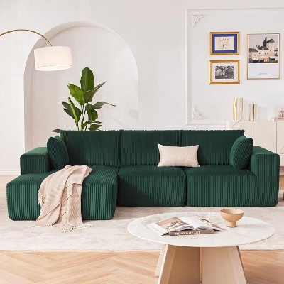 SweDrea Dark Grey 108" Upholstered Couches for Living Room Bedroom