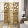NicBex 67.00" H Room Divider Folding Privacy Screen with Hollow Wood Carving for Home & Office - 2 of 4