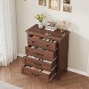 Acekool 4 Drawer Dresser, Tall Vertical Chest with Large Storage, Modern Closet Organizer for Bedroom, Living Room - 4 of 4