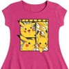 Girls' - Pokémon - Pikachu Poses Fit & Flair Cap Sleeve Dress - 2 of 3