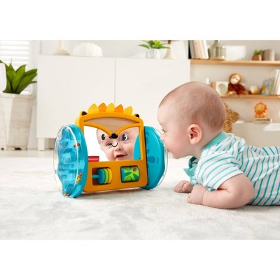 Fisher Price Play & Crawl Hedgehog Mirror Tummy Time & Crawling Toy GJW14 NEW 