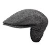 Wigens Men's Shetland Wool Slim Ivy Cap with Ear Flaps - 3 of 3