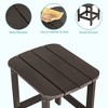 Sonkuki Patio HIPS Adirondack Side Table, Outdoor Square End Table - 3 of 4