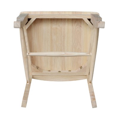 Elegant White Solid Wood High Cross-Back Side Chair, Set of 2