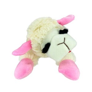 Multipet Lamb Chop Dog Toy with Pink Ribbon - 1 of 1