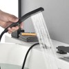 Cobbe Bathtub Faucet Set with 11.02-Inch Wide Bathtub Spout and Handheld Shower Single Handle 4-Hole Installation Bathroom Faucet Matte Black - 3 of 4