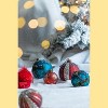 Tramull Set of 4 Glass Christmas Ball Ornaments, 4.7" Hanging Balls for Holiday Tree & Festive Decor - 4 of 4