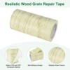 Unique Bargains Self Adhesive Wood Grain Design Durable Easy to Apply Repair Tape - 2 of 4