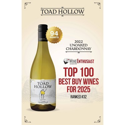 Toad Hollow Chardonnay White Wine - 750ml Bottle