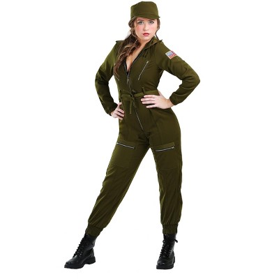 Halloweencostumes.com X Small Women Army Flightsuit Costume