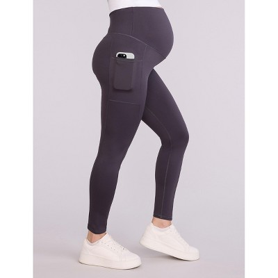 Women's Over the Belly Side Pocket Active Maternity Leggings | Motherhood Maternity