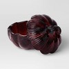 Halloween Glass Pumpkin Burgundy - Threshold™ - 3 of 3