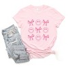 Simply Sage Market S.W.Smiley Smiley Face Coquette Chart Short Sleeve Tee - XL - Pink - 3 of 4