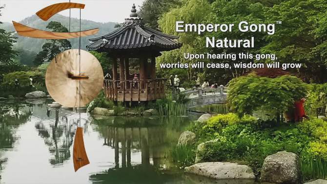 Woodstock Wind Chimes Signature Collection, Emperor Gong Wind Chime Style Wind Gong, 2 of 13, play video