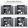 NicBex 5.3 X 4.6 Ft Wood Outdoor Storage Shed with Waterproof Asphalt Roof,Double Lockable Doors,3-tier Shelves for Garden/Patio/Backyard,Gray - 4 of 4