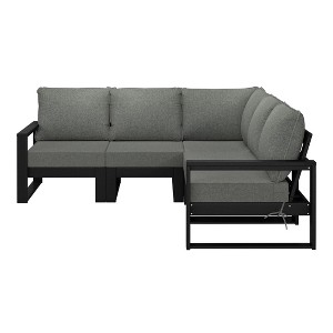 WestinTrends Montara 5-Piece Outdoor Patio Corner Sectional Sofa Conversation Set - 1 of 4