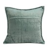 Parkland Collection,Tusha Sea Foam Solid Quilted Throw Pillow - 2 of 4