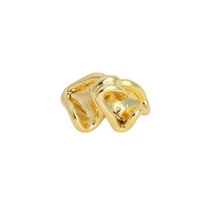 SOHI Women's California Gold The Surrealism Statement Ring