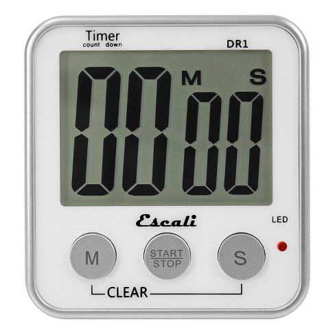 Mainstays Digital Kitchen Timer, Magnetic Countdown Count up Timer with  Large LCD Display 