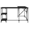 vidaXL Desk Black 54.7 in.x54.7 in.x29.5 in. Engineered Wood - 4 of 4