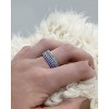 SHINE by Sterling Forever Sterling Silver Thin Rainbow CZ Band Ring - 2 of 3