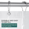 Aoibox Clear Shower Curtain Liner, Heavy Duty Plastic Waterproof with Weighted Bottom and Rustproof Grommet Holes for Bathroom - 4 of 4