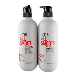 KMS All Smooth Shampoo 25.3 oz & Conditioner - (25.3 oz) - XXL DUO SET KIT -Lock in the Smooth: 72-Hour Frizz Control for Your Sleekest Hair Yet - 1 of 4