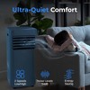 SereneLife 10,000 BTU Portable Air Conditioner - Built-in Dehumidifier, Fan Modes, Remote Control - Gray (SLPAC184S) - 4 of 4