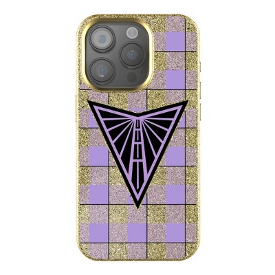 Keyscaper WNBA Plaid Gold Bling Cell Phone Case for Apple iPhone