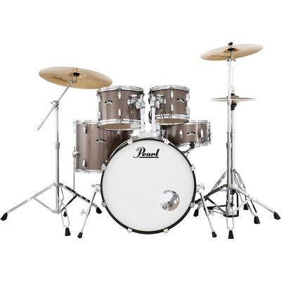Pearl Roadshow 5-Piece Drum Set With Hardware and SABIAN PX Cymbals Bronze Metallic