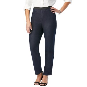 Jessica London Women's Plus Size Petite Stretch Denim Straight-Leg Jegging - 1 of 4