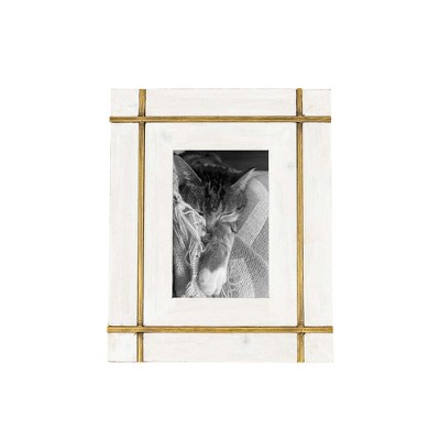 4x6 Inch Carved Arch Picture Frame Natural Mango Wood, Mdf & Glass By  Foreside Home & Garden : Target