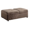 TiramisuBest Modern Lift Top Storage Bench with Pull-out Bed 1pc Dark Blue Velvet Tufted Solid Wood Furniture--Dark Blue - 3 of 4