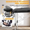 FDW Massage Table Massage Bed 3 Folding Height Adjustable Lightweight Aluminium Spa Table - 3 of 4