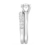 GILDED 1 ct. T.W. Lab Diamond Engagement Ring Set in 925 Sterling Silver or 14K Gold Plating Over Sterling Silver - 3 of 4