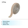 Unique Bargains Self-Adhesive DIY Crafts Decorations Crystal Rhinestone Diamond Ribbon 3 Rolls - 3 of 4
