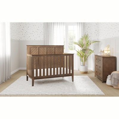 Child Craft Atwood Crib and Dresser Nursery Set, 2-Piece, Includes 4-in-1 Convertible Crib and 3-Drawer Dresser